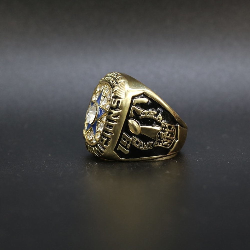 Dallas Cowboys Fan ‎ Edition 1971 Championship Super Bowl Ring Gold - Picture 3 of 8